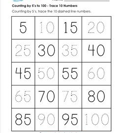 counting by 5s to 100 a wellspring of worksheets