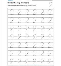 Number Tracing 0-20 - Kindergarten Number Worksheets