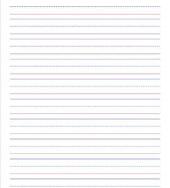 Kindergarten Writing Paper - Lined Paper with Boxes for Pictures