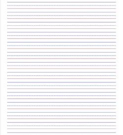 elementary lined paper for kinder thru third grade a