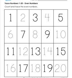 Numbers Worksheets - Trace and Write Numbers | A Wellspring