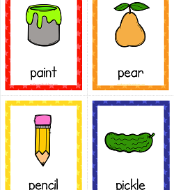 Things That Start With A To Z Cards A Wellspring Of Worksheets