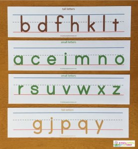 Tall Small And Fall Letters A Wellspring Of Worksheets   11 Tall Small Fall Letters Primary Writing Lines 1 277x300 