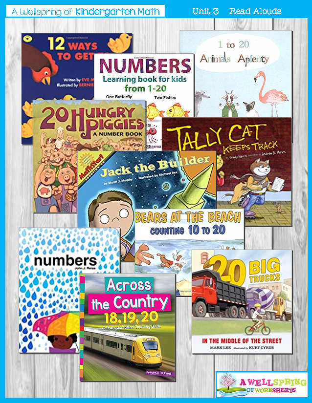 Kindergarten Math Curriculum| Numbers 11-20 | Suggested Reading
