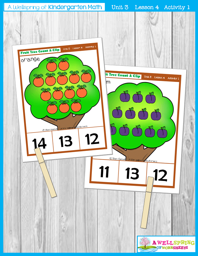 Kindergarten math Curriculum | Numbers 11-20 | Lesson 4 - Activity 1